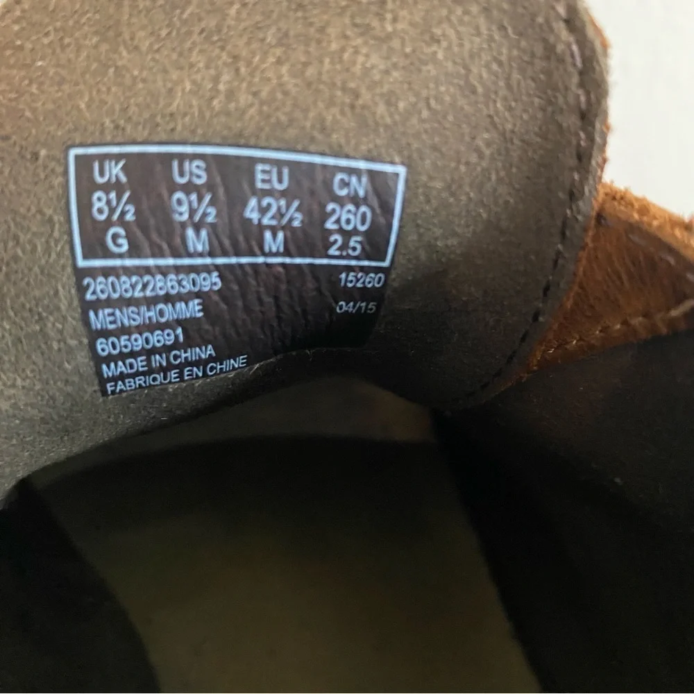 Clarks Men's Bushacre 2 Leather Chukka Boots Size 9.5